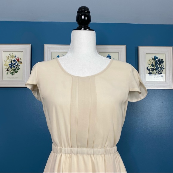 Pins & Needles Cream Tulip Sleeve Mini Dress S - Picture 2 of 13